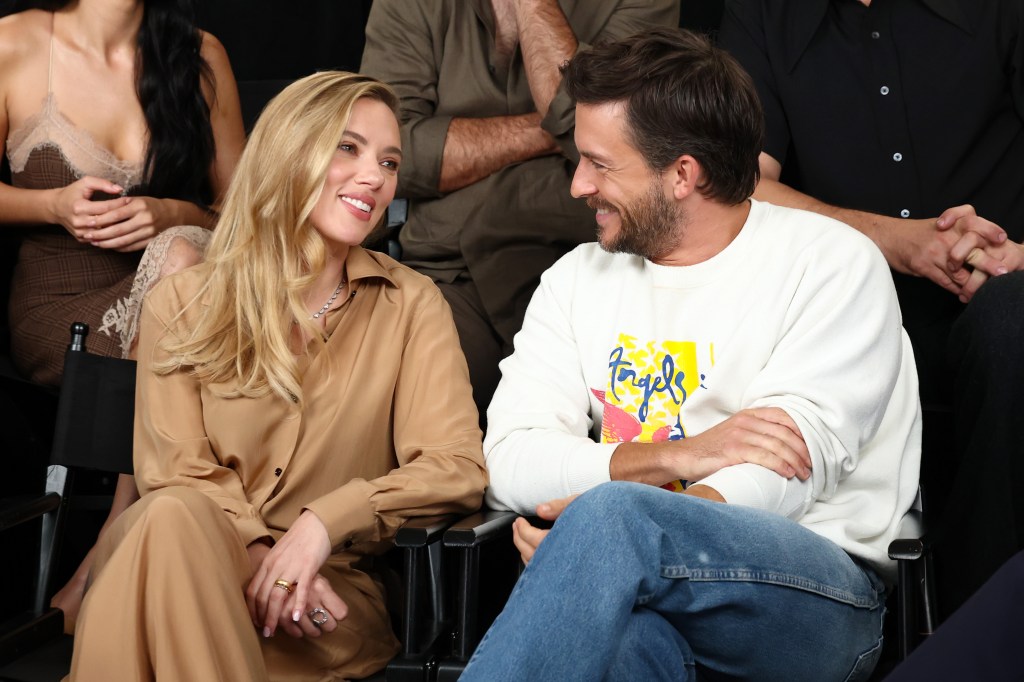 Jonathan Bailey and Scarlett Johansson in June 2025