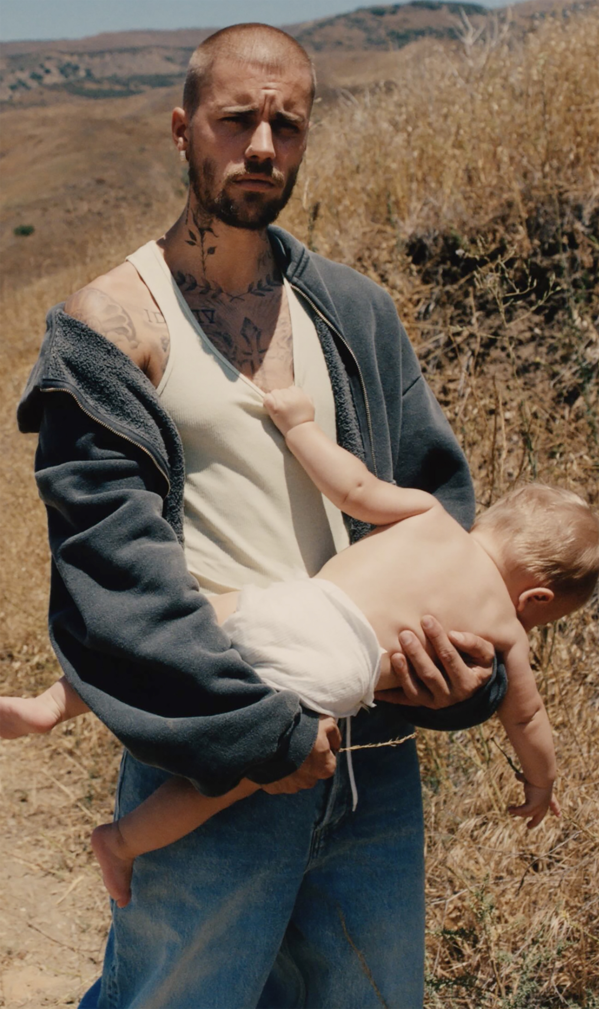 Justin Bieber and son Jack Blues