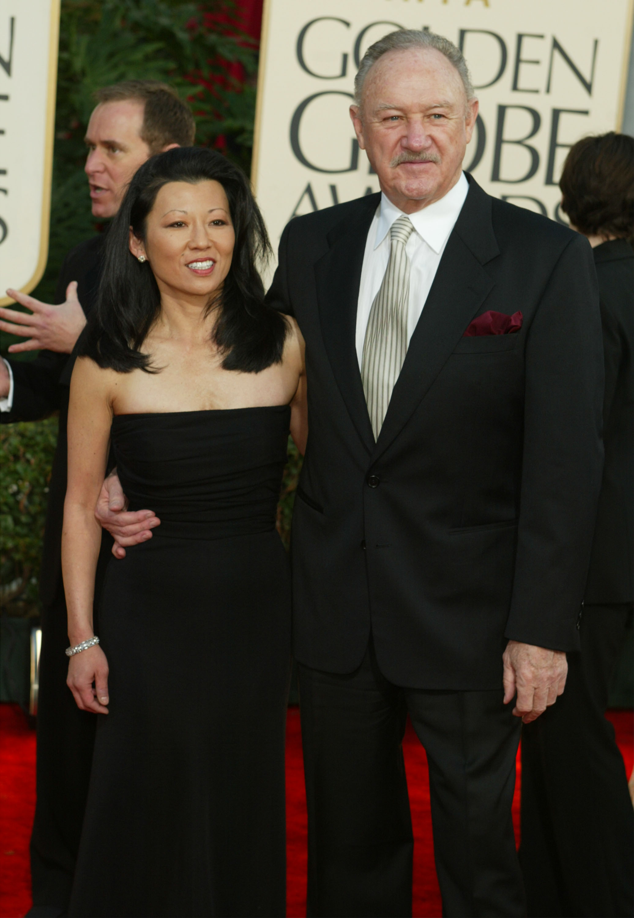 Betsy Arakawa and Gene Hackman.