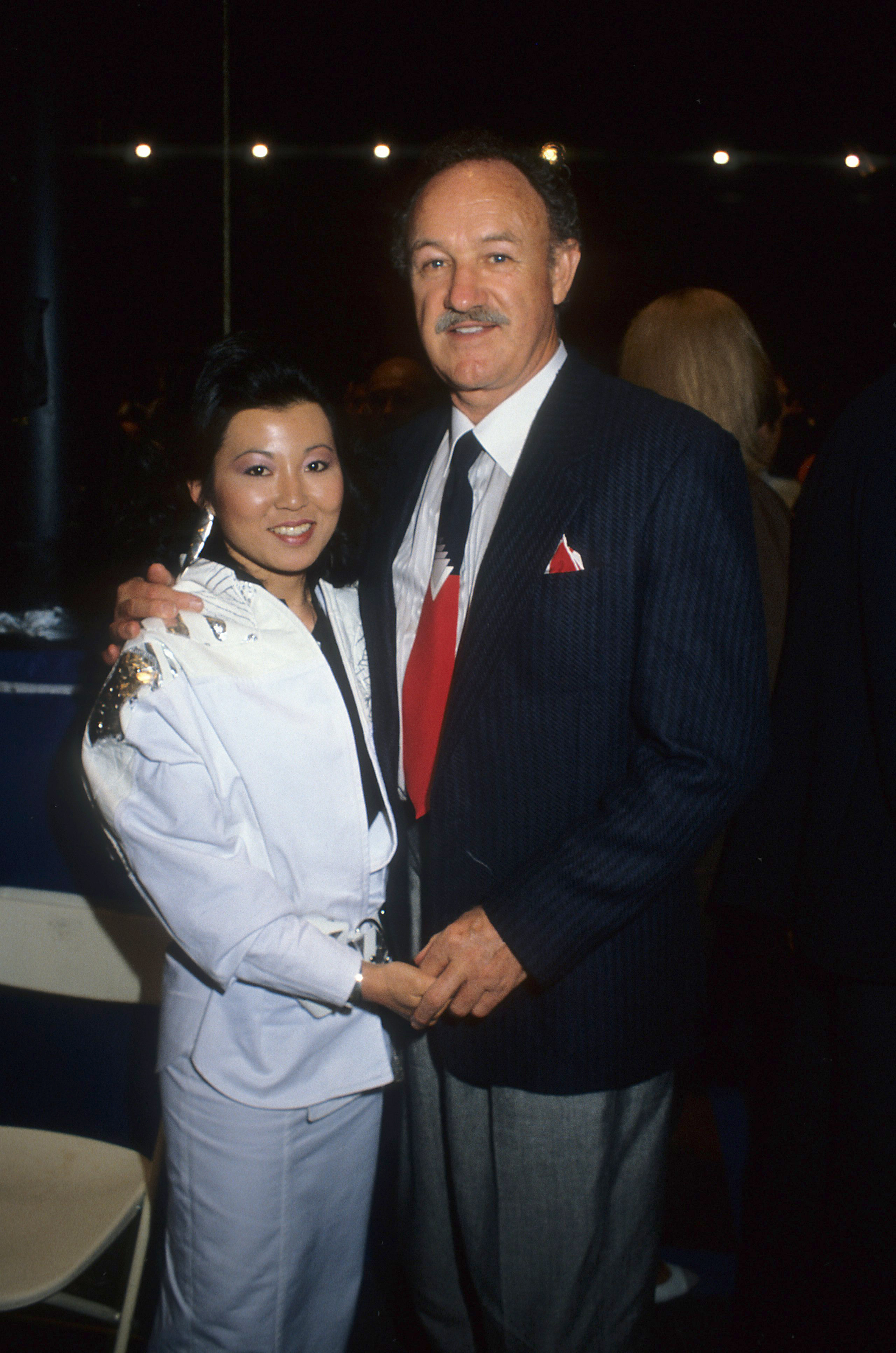 Betsy Arakawa and Gene Hackman.