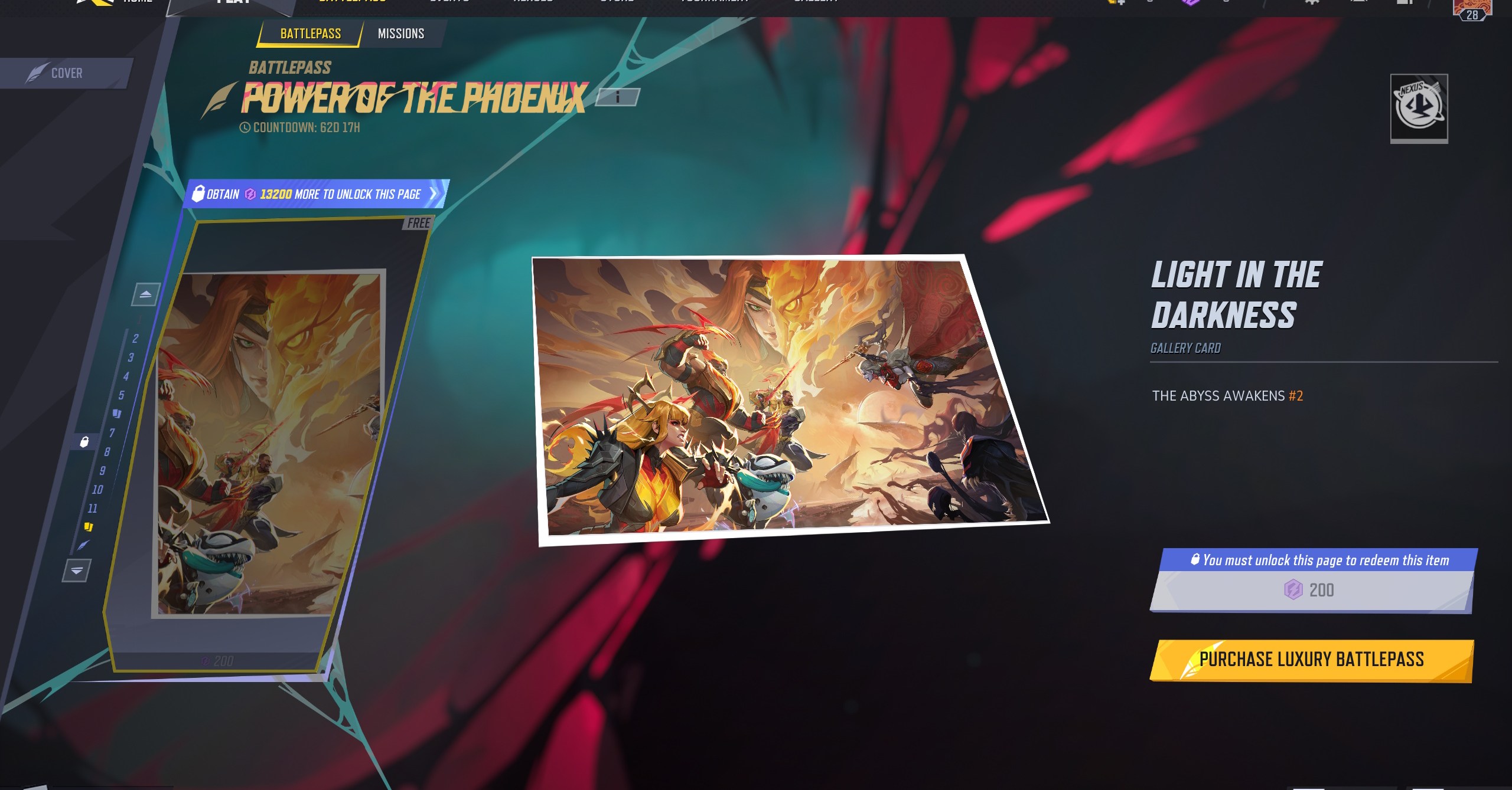 The Light in the Darkness gallery card in Marvel Rivals