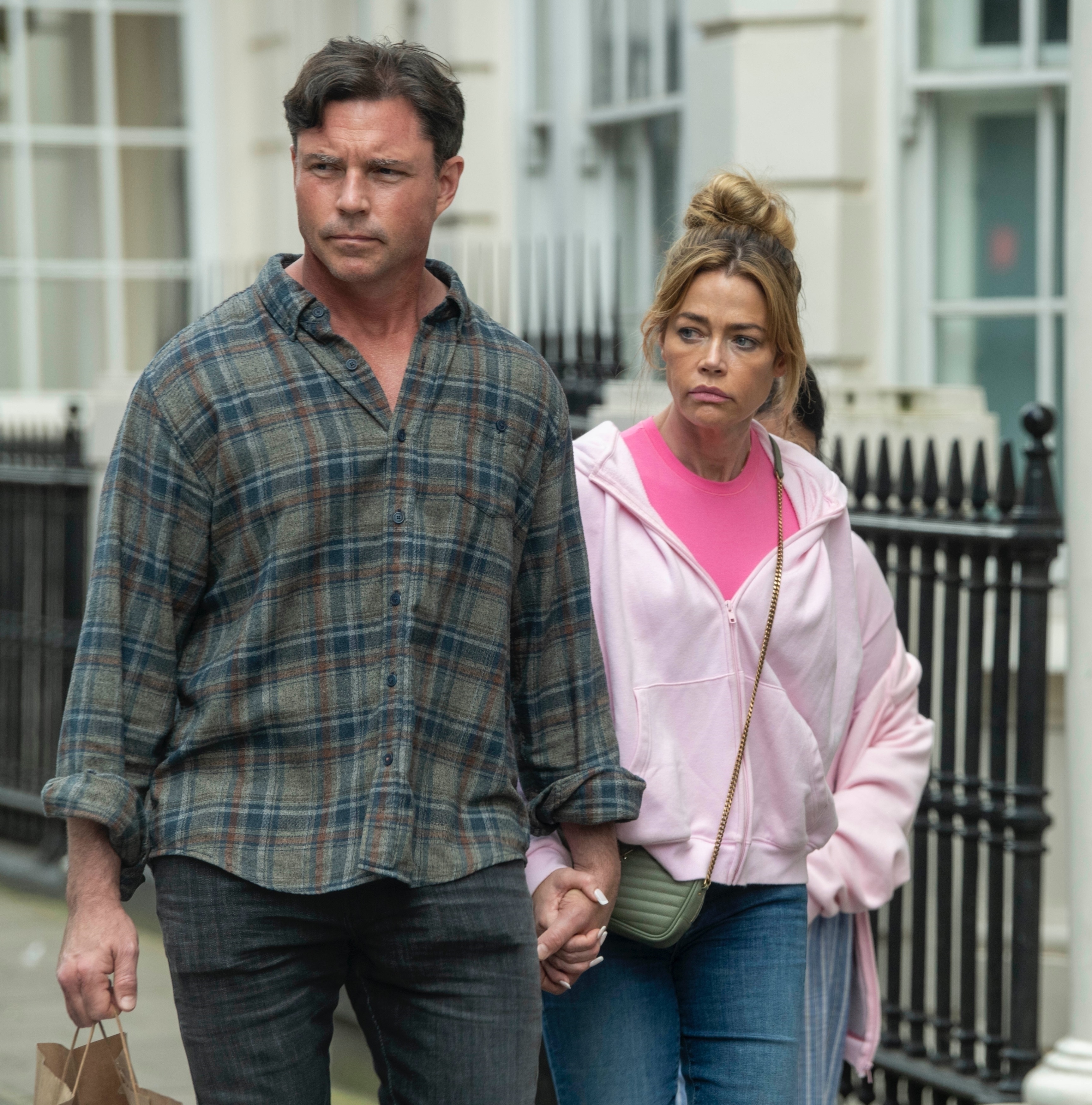Aaron Phypers and Denise Richards in London in October 2024