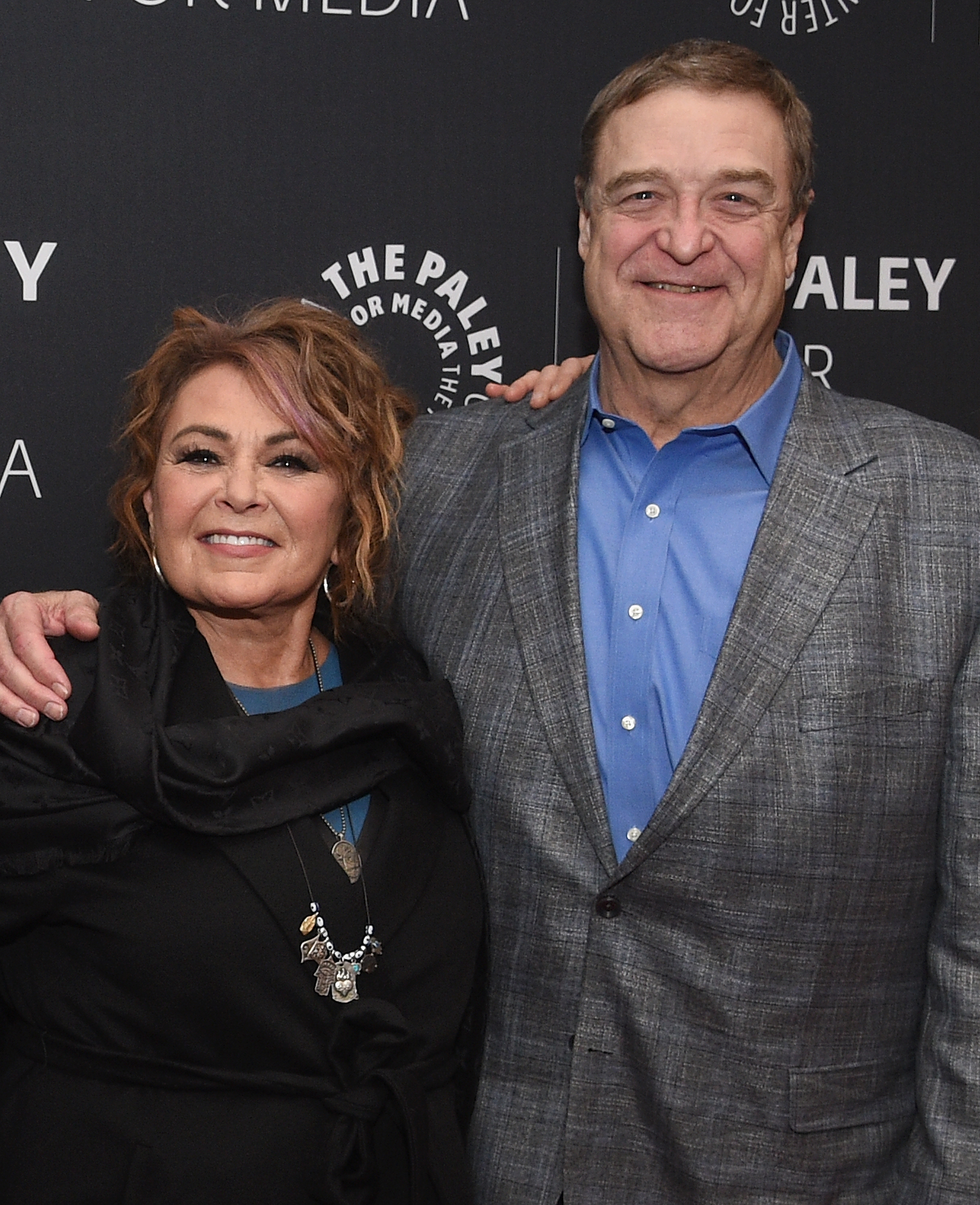 Roseanne Barr and John Goodman.