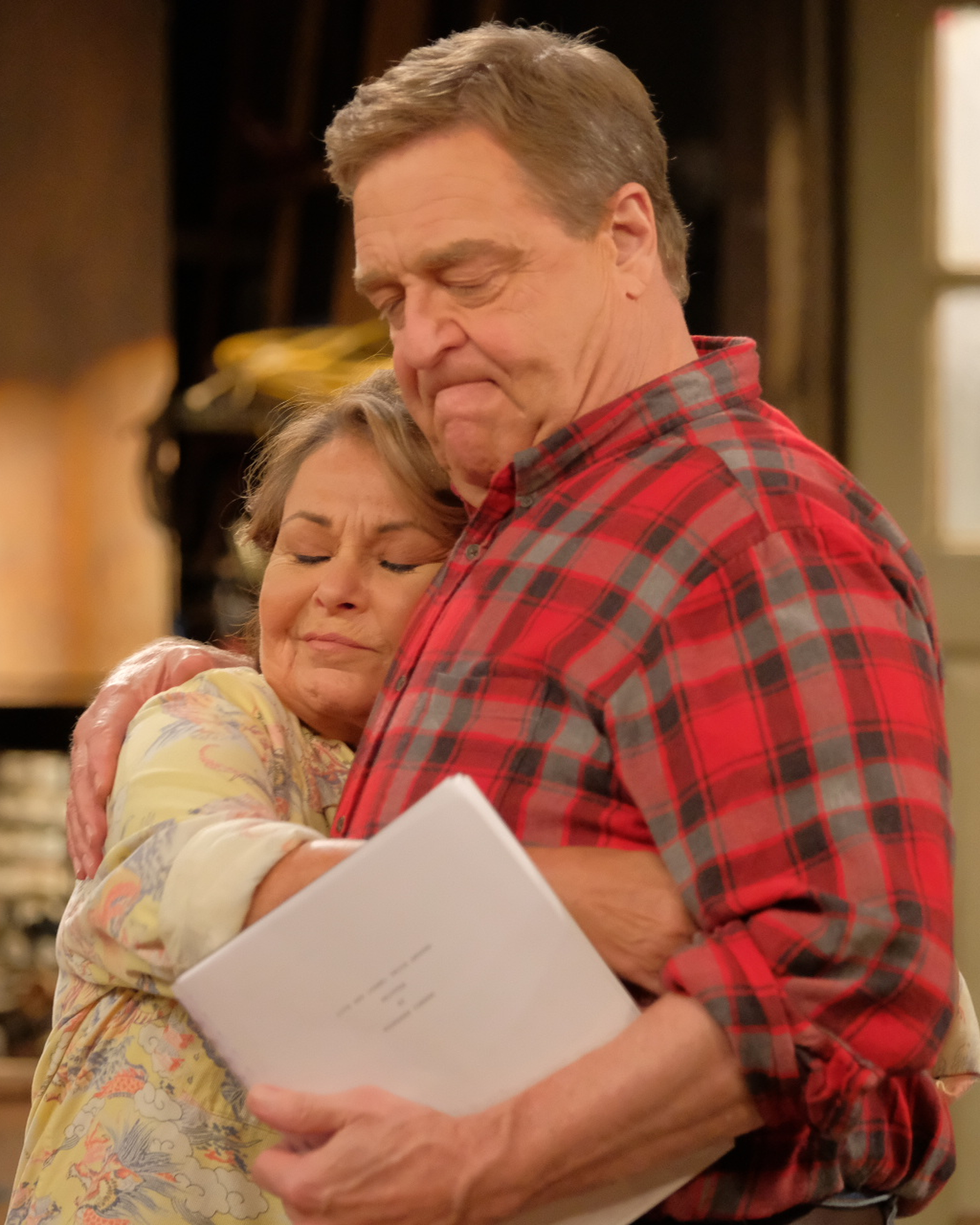 Roseanne Barr and John Goodman.