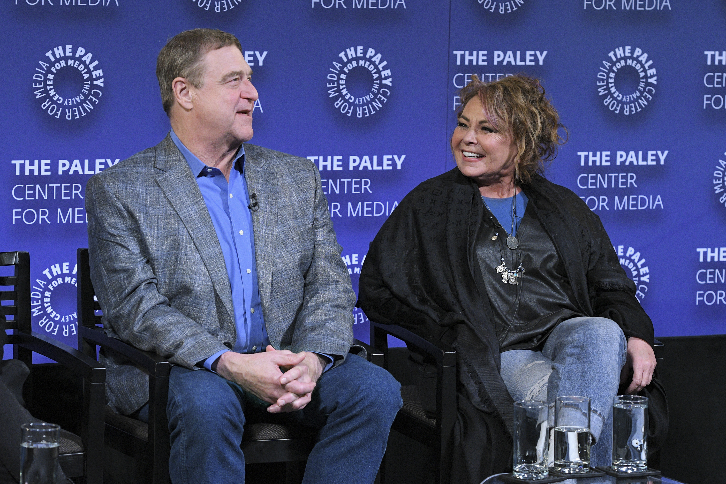 Roseanne Barr and John Goodman.