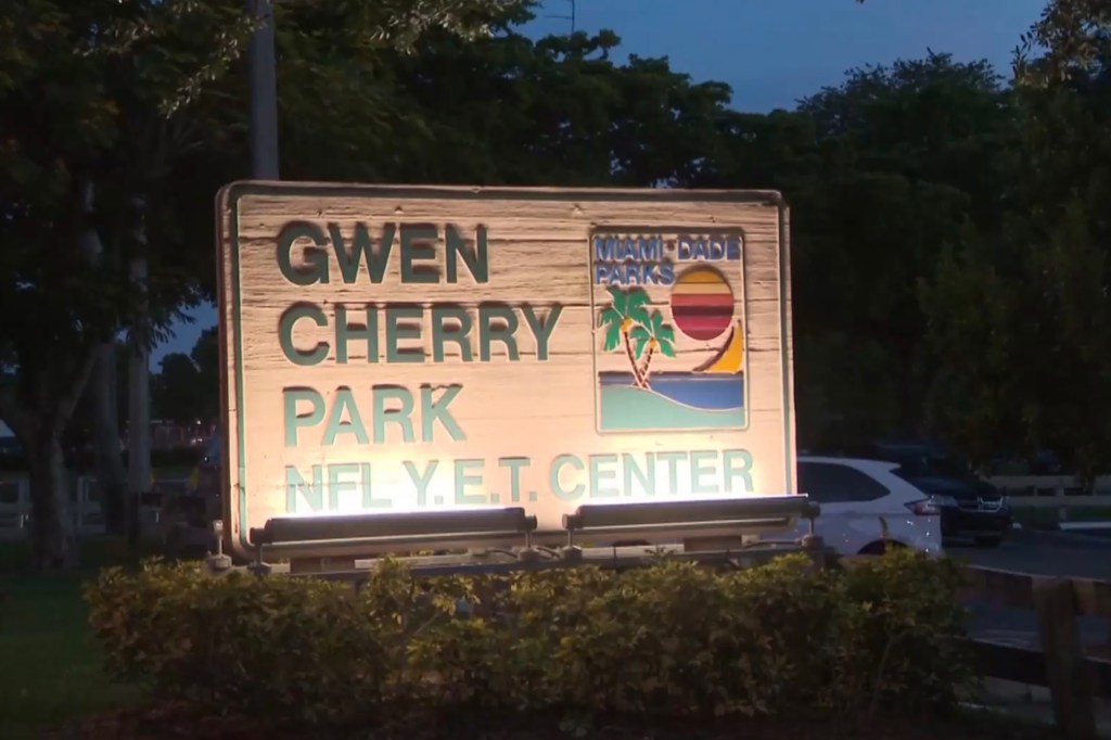 Gwen Cherry Park is located in the unincorporated Gladeview area of Miami.
