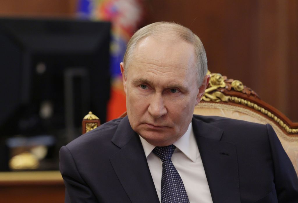 Vladimir Putin in Moscow.
