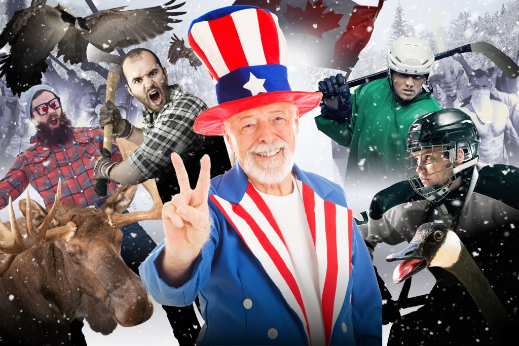 Collage of various winter sports and cultural imagery.