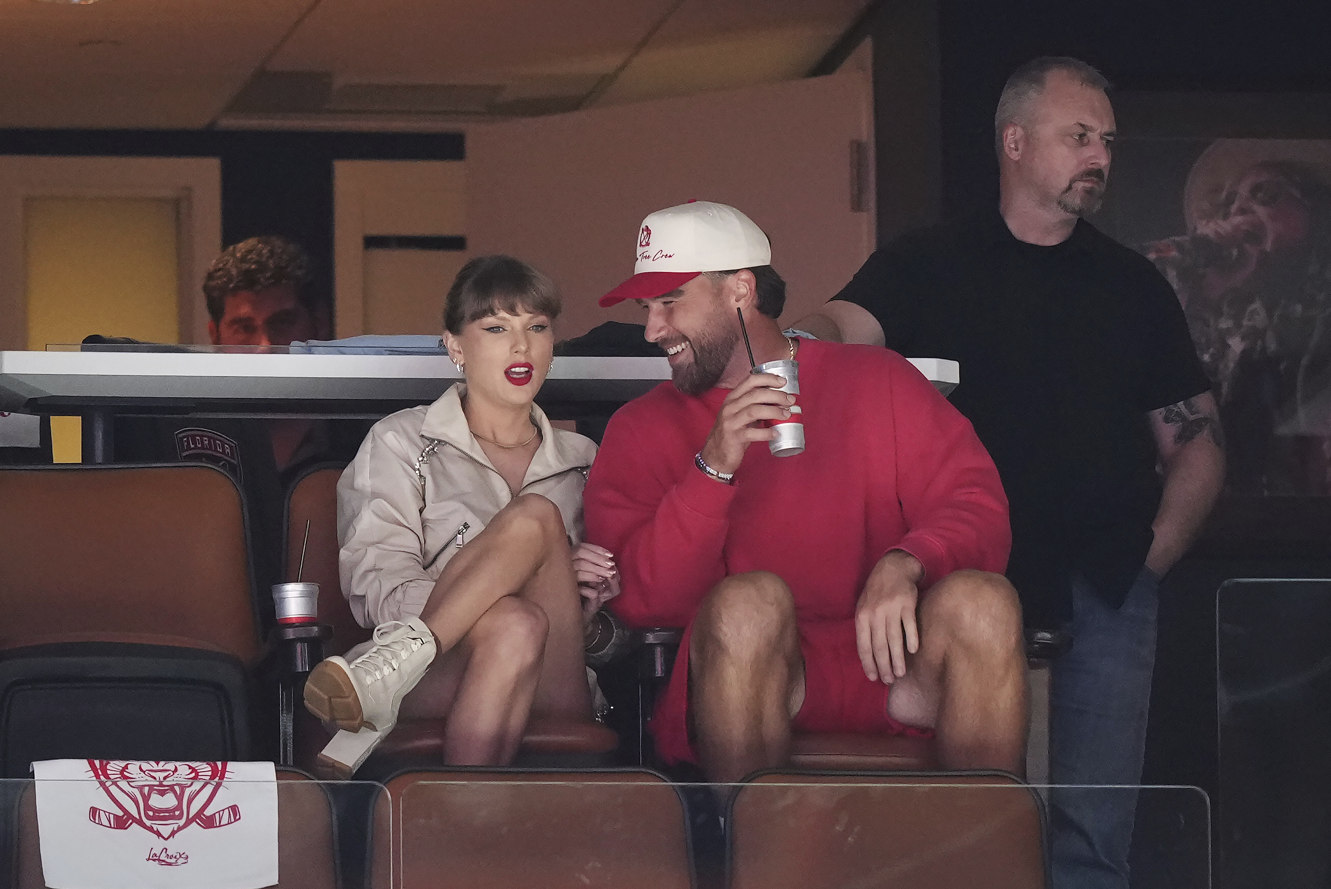 Taylor Swift and Travis Kelce.
