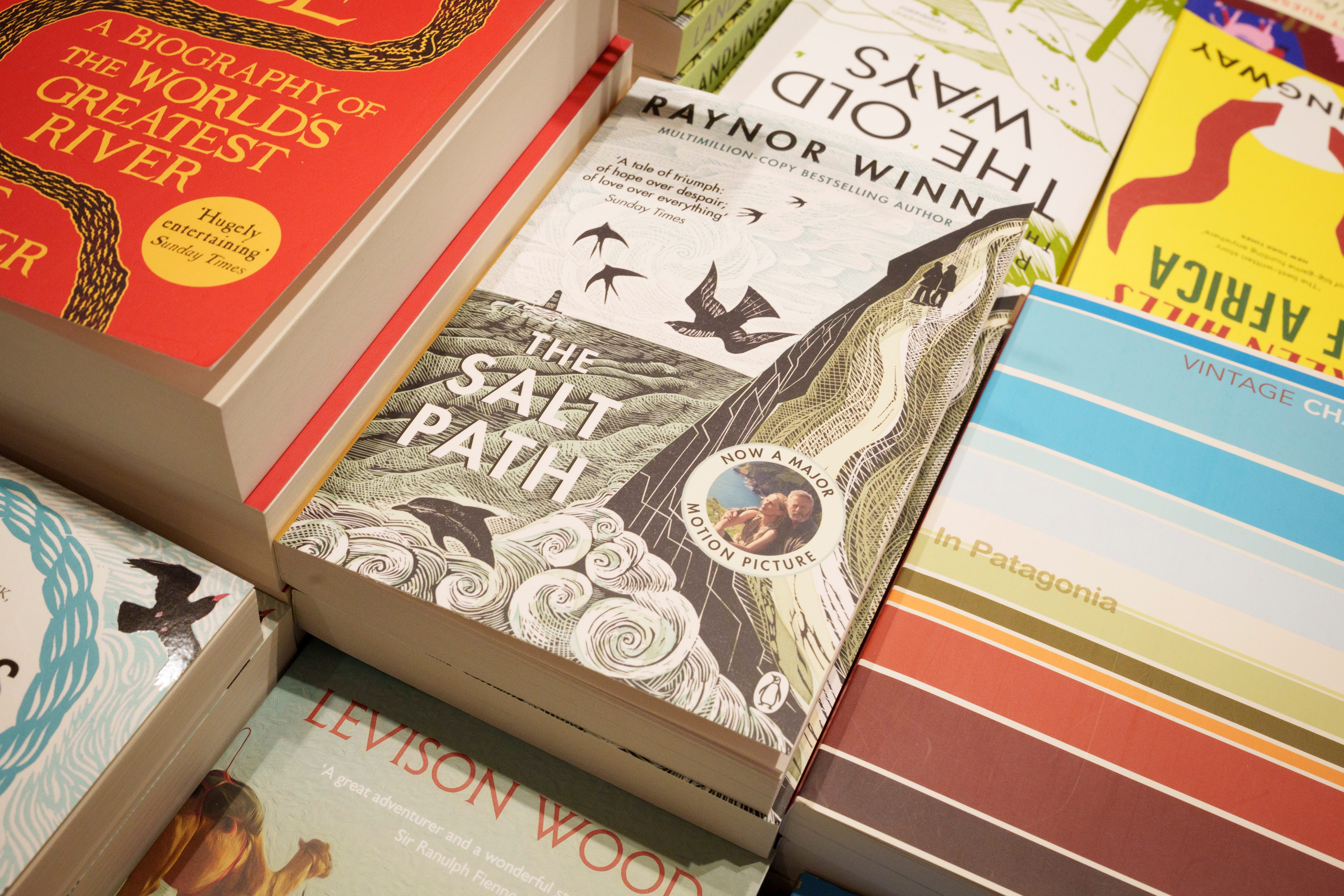 A paperback copy of "The Salt Path."