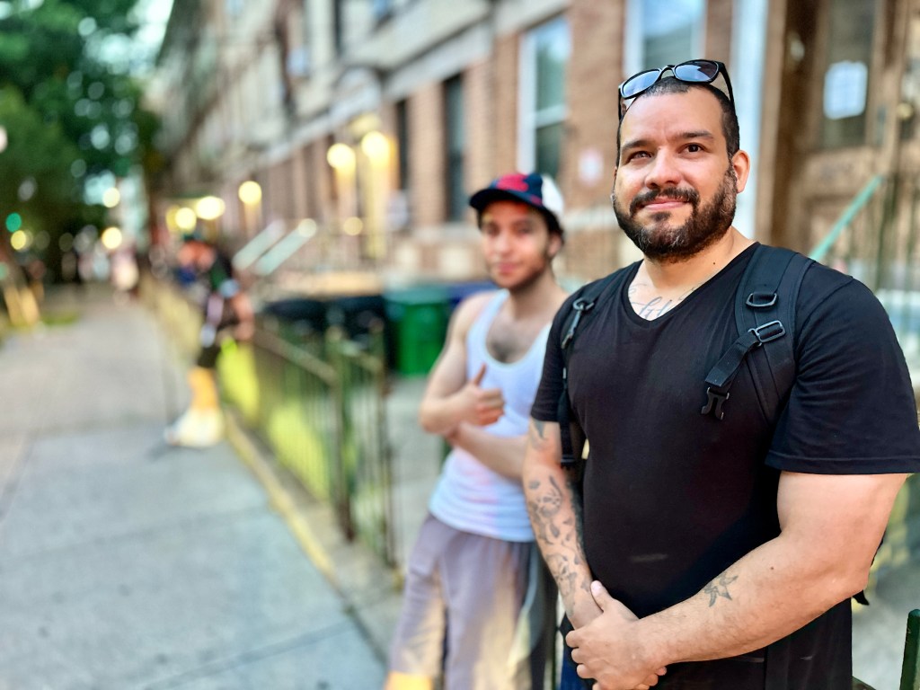 Felix Ortiz attends the rally.