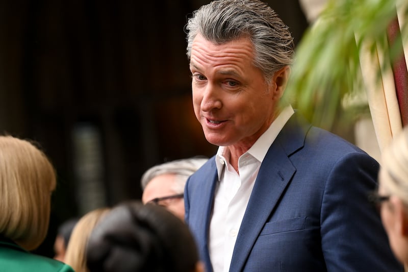 “This fascist c--- in DC continues his assault on democracy and the Constitution, and his attempt to replace the soverignty of the people with autocracy,” Newsom wrote.