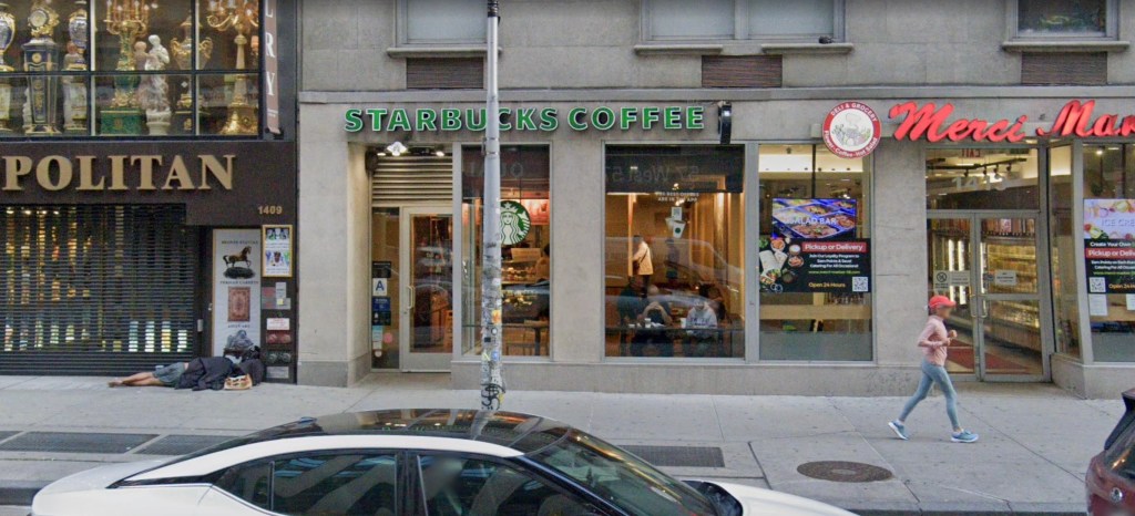 Starbucks at 1411 Avenue of the Americas.