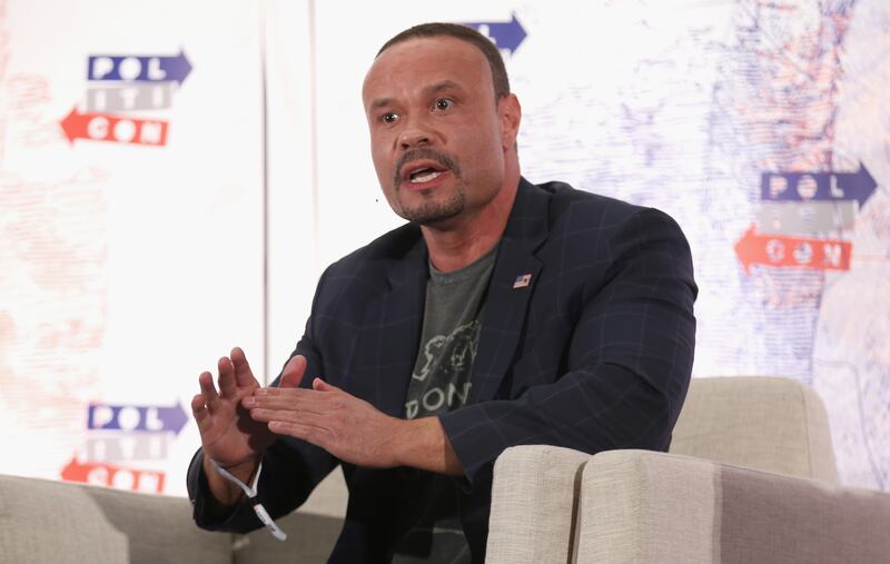 LOS ANGELES, CA - OCTOBER 21: Dan Bongino speaks onstage during Politicon 2018 at Los Angeles Convention Center on October 21, 2018 in Los Angeles, California. (Photo by Phillip Faraone/Getty Images for Politicon )