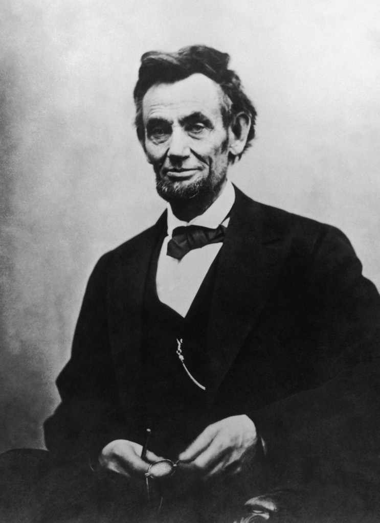Portrait of Abraham Lincoln, 16th President of the United States.