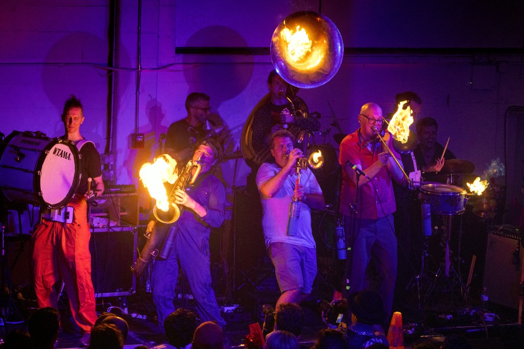 Fire The Band performing at Mechasonic Sessions in Brooklyn.