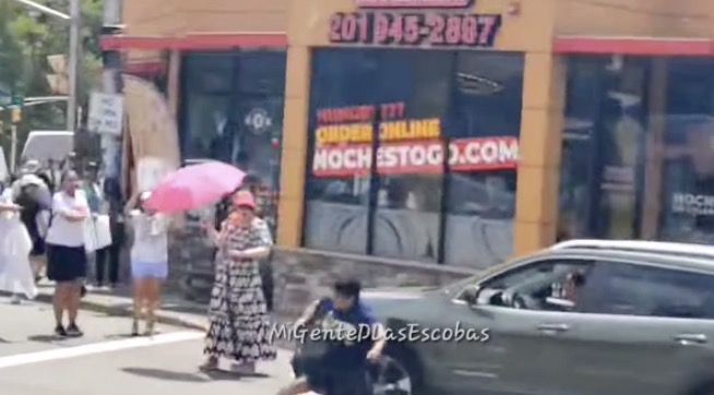 A car hitting pedestrians in Fairview, NJ.