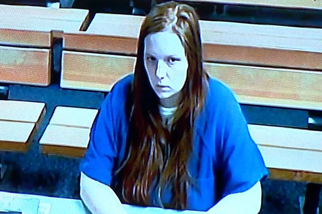 Taylour Sierra Dickinson at a bail hearing.