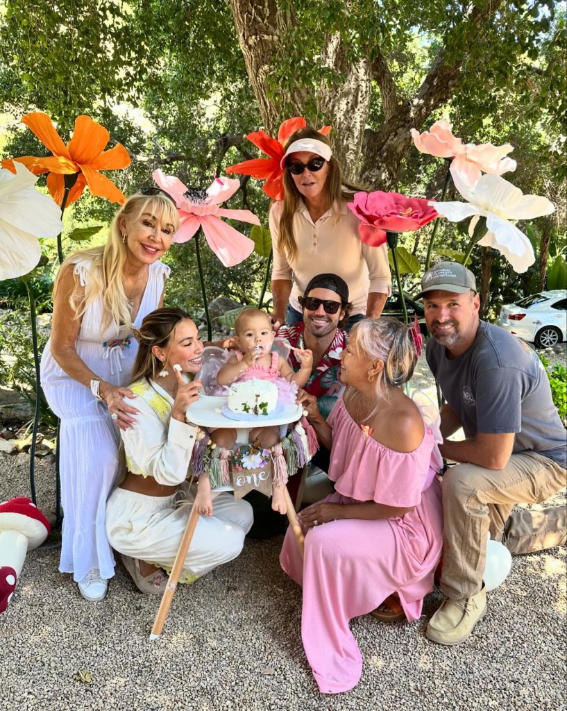 Brody Jenner and Tia Blanco celebrating their daughter Honey's first birthday with family.