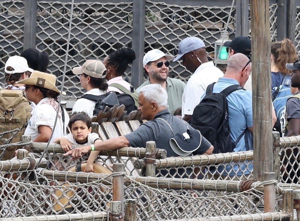 JD Vance and his family at Disneyland.