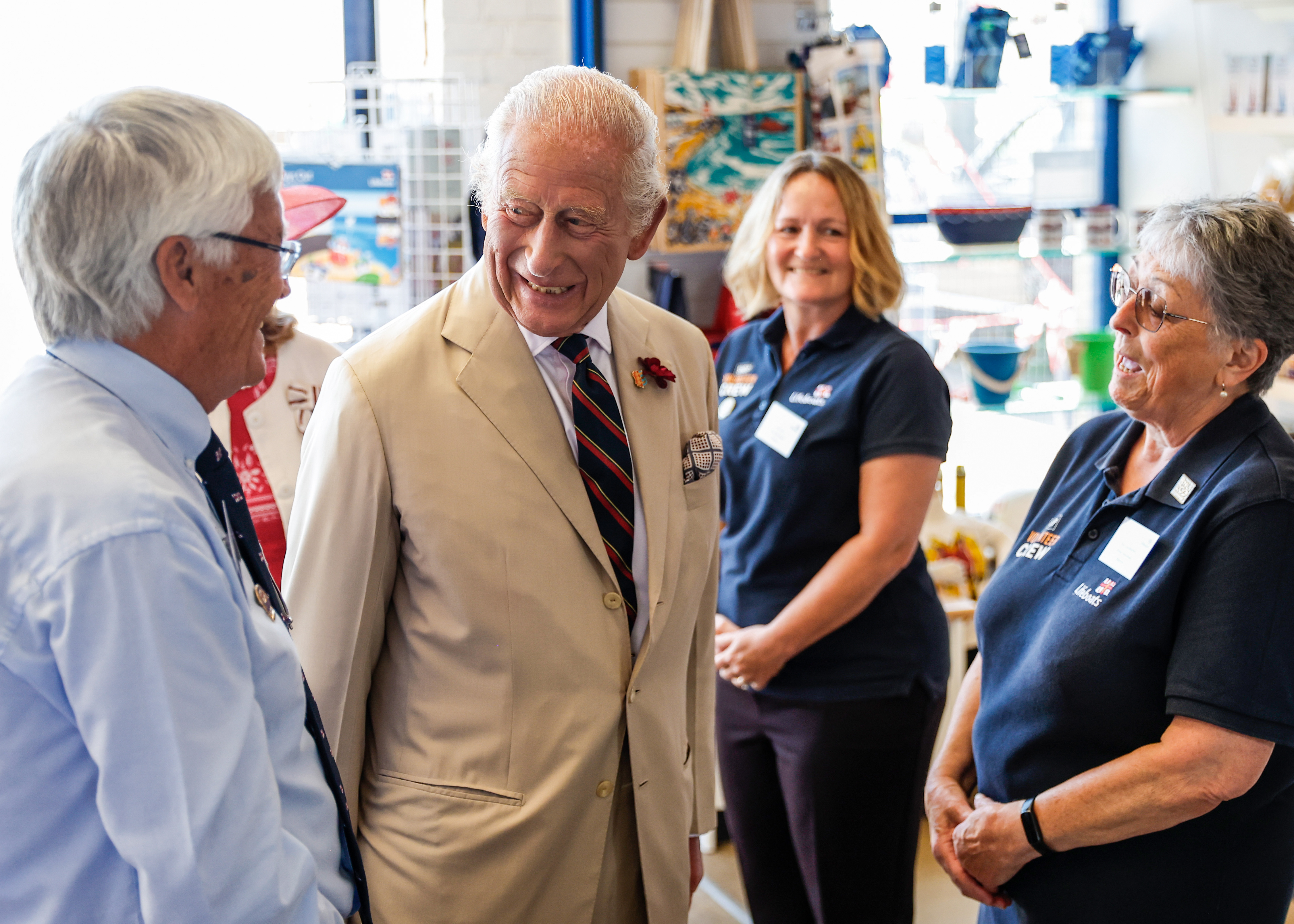 King Charles III at the Deal RNLI Station