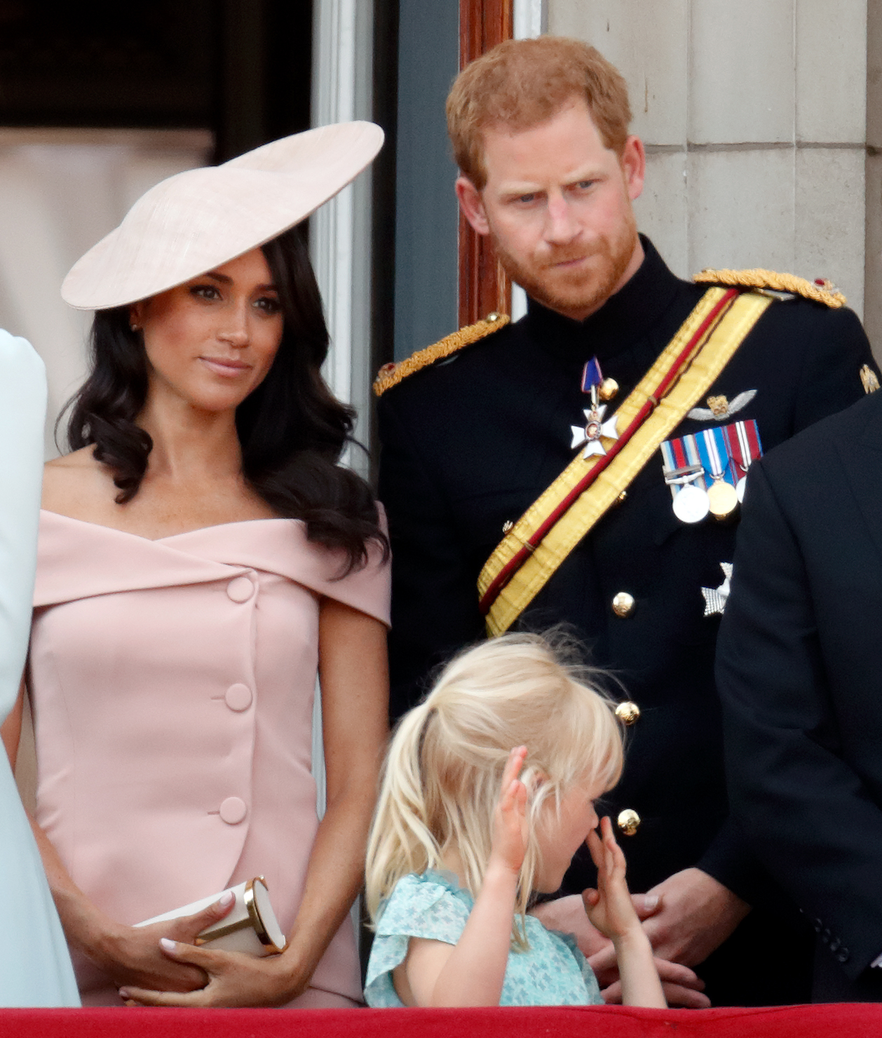 Prince Harry and Meghan Markle at Trooping The Colour in 2018