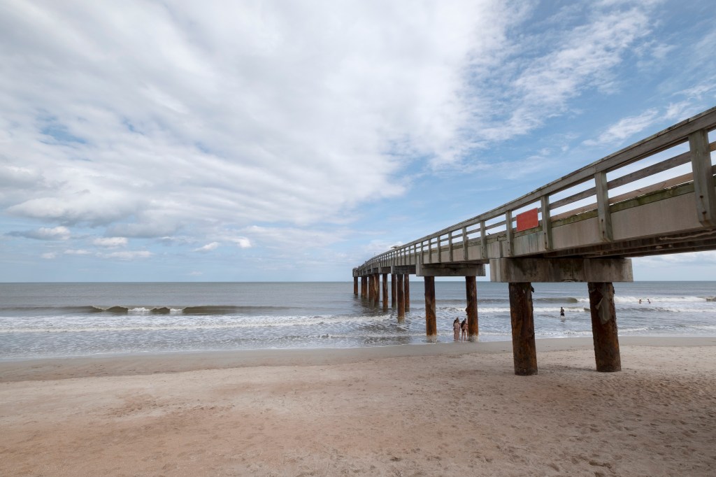 Saint Augustine Beach Pier in Florida.