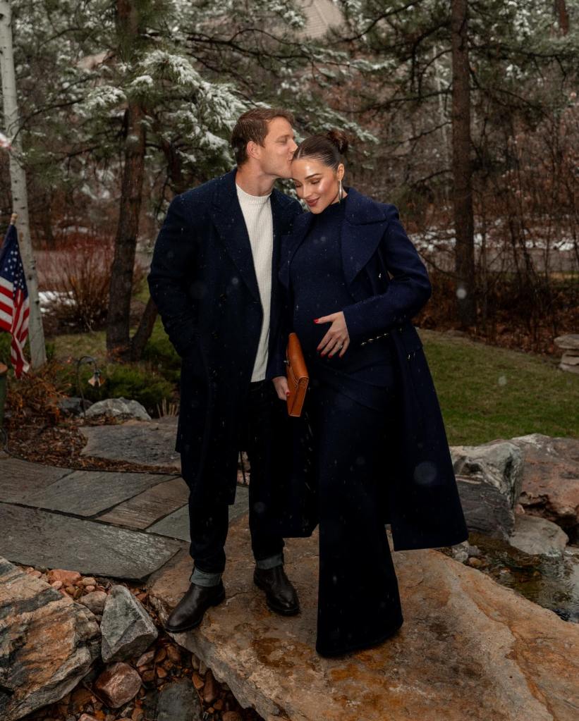 Olivia Culpo and Christian McCaffrey via Instagram in April 2025