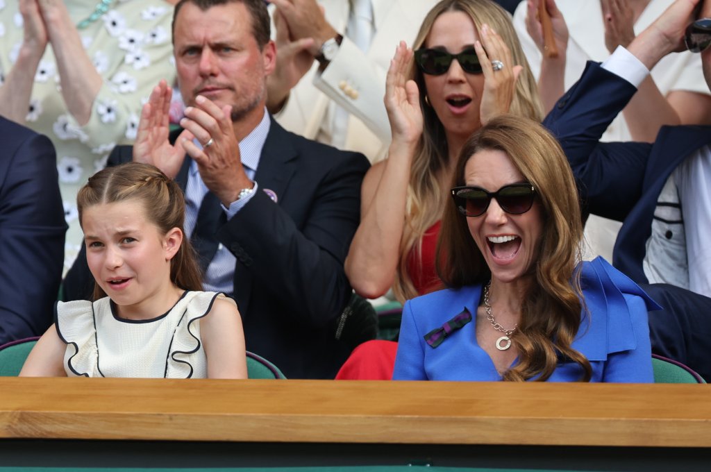 Kate Middleton and Princess Charlotte at Wimbledon 2025.