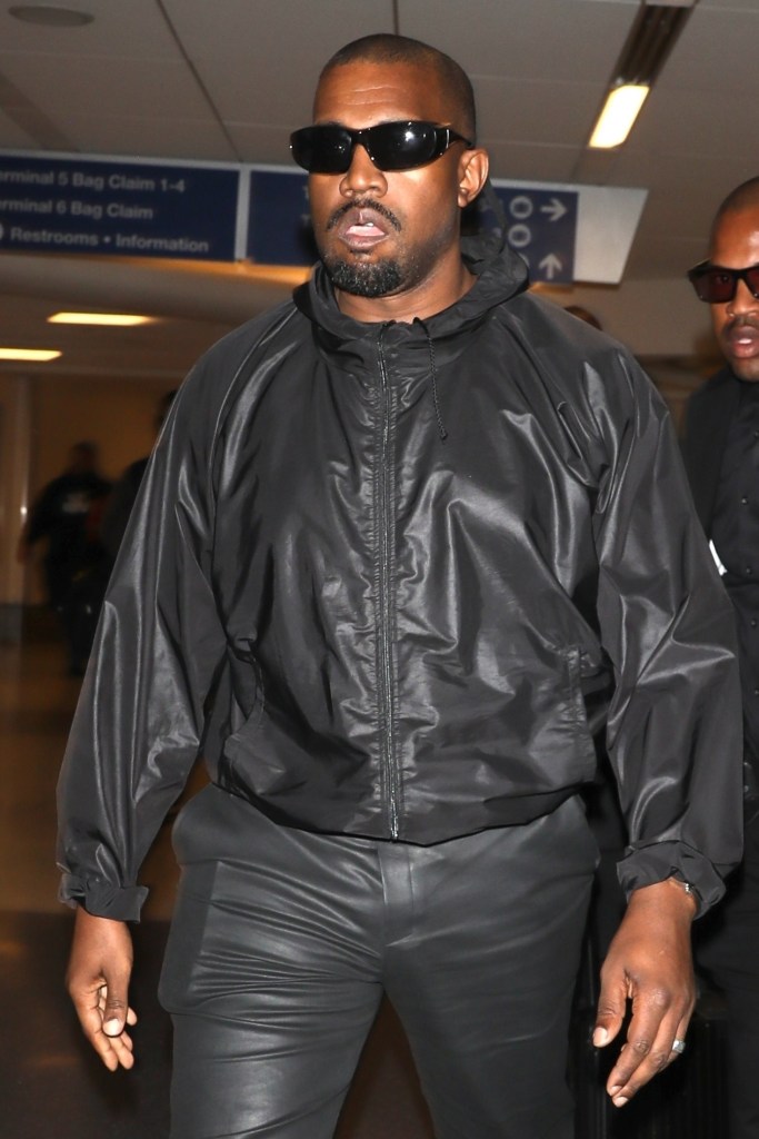 Kanye West steps out at LAX