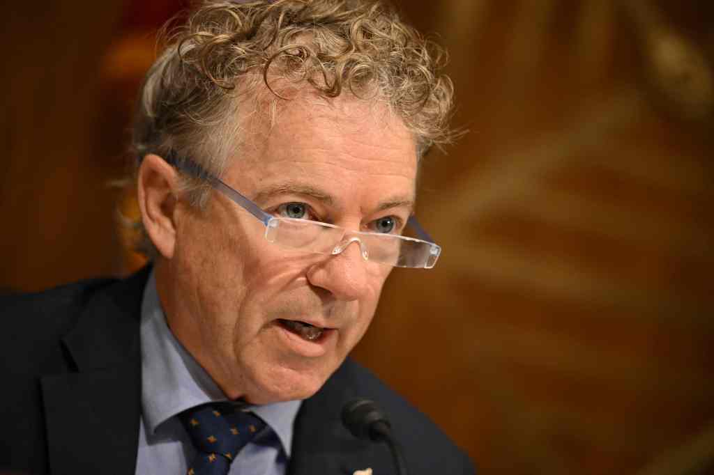 Senator Rand Paul speaking at a Senate hearing.