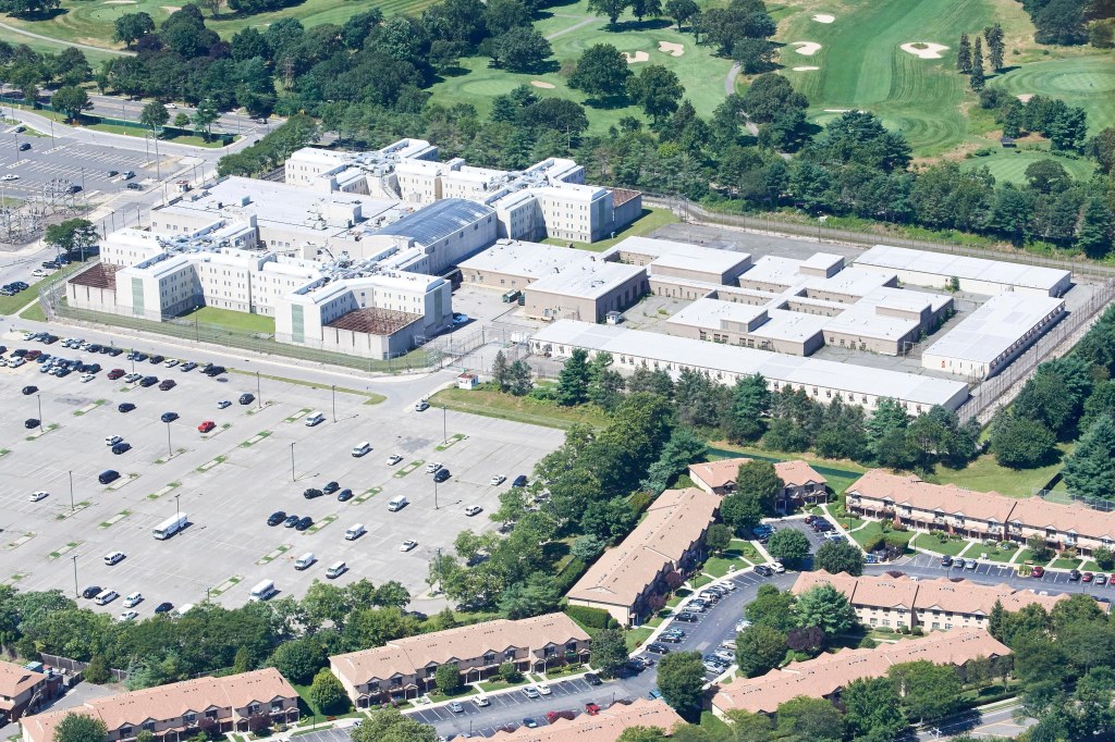 Aerial view of Nassau County Correctional Center.
