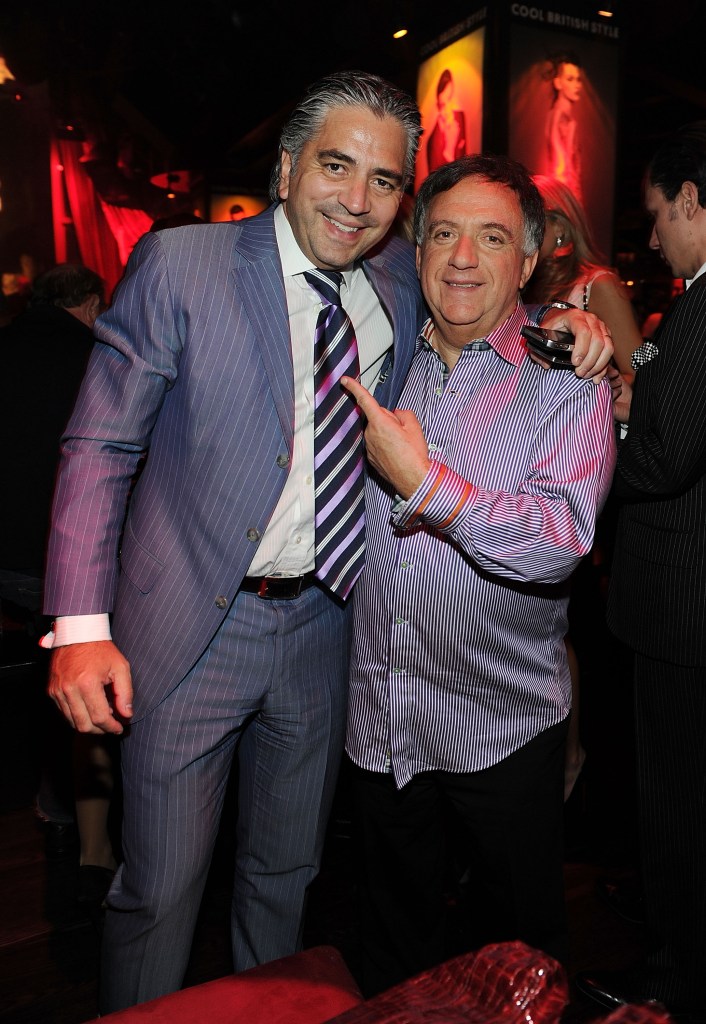 Alex Pariente and Robert Earl attend the TOPSHOP TOPMAN Las Vegas Grand Opening Fashion Show And Celebration At Tryst, Wynn Las Vegas on March 8, 2012 in Las Vegas, Nevada.