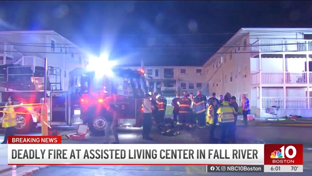 Aftermath of deadly fire at a Fall River assisted living facility.