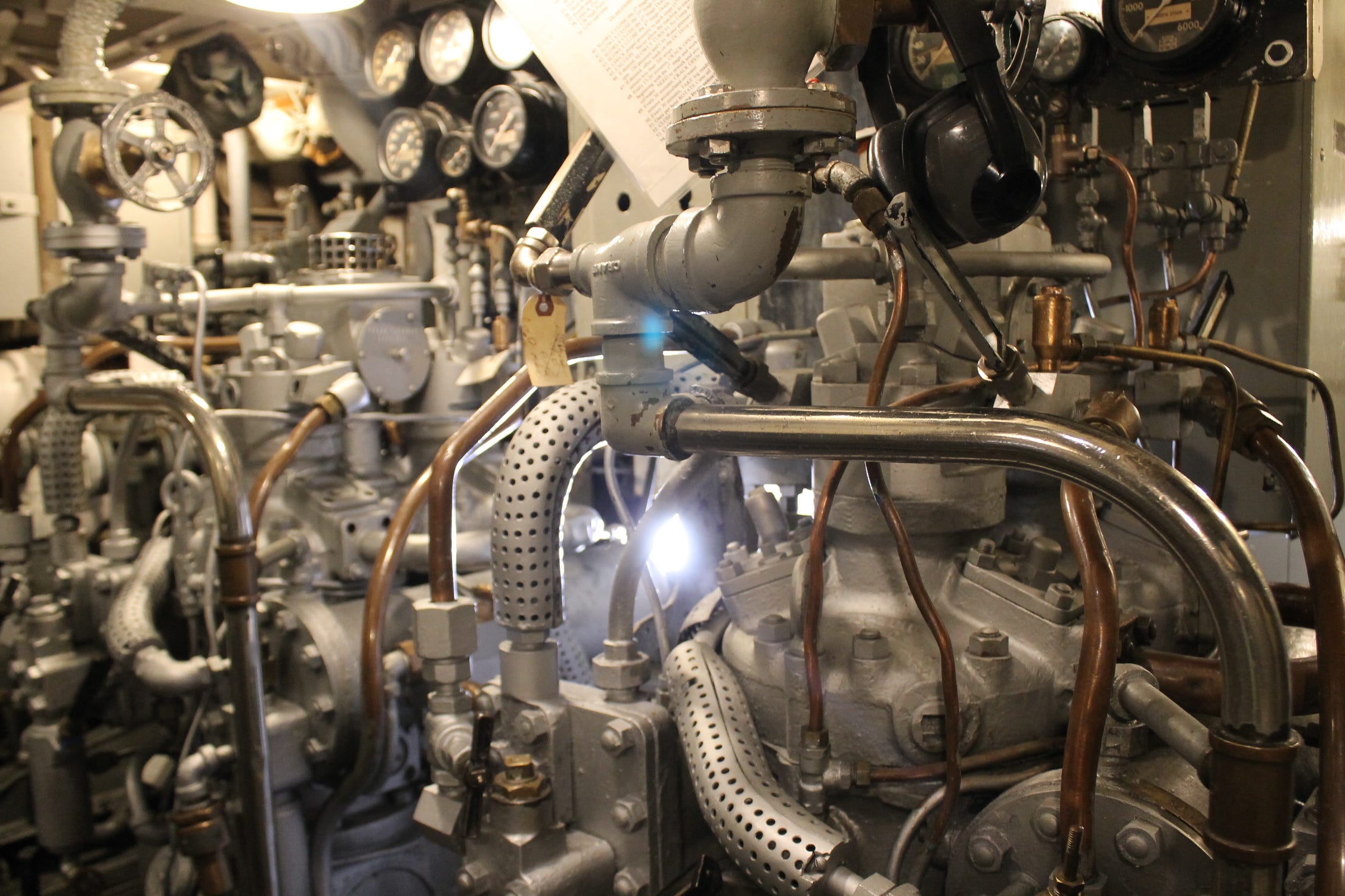 Pumps on the USS Cobia.