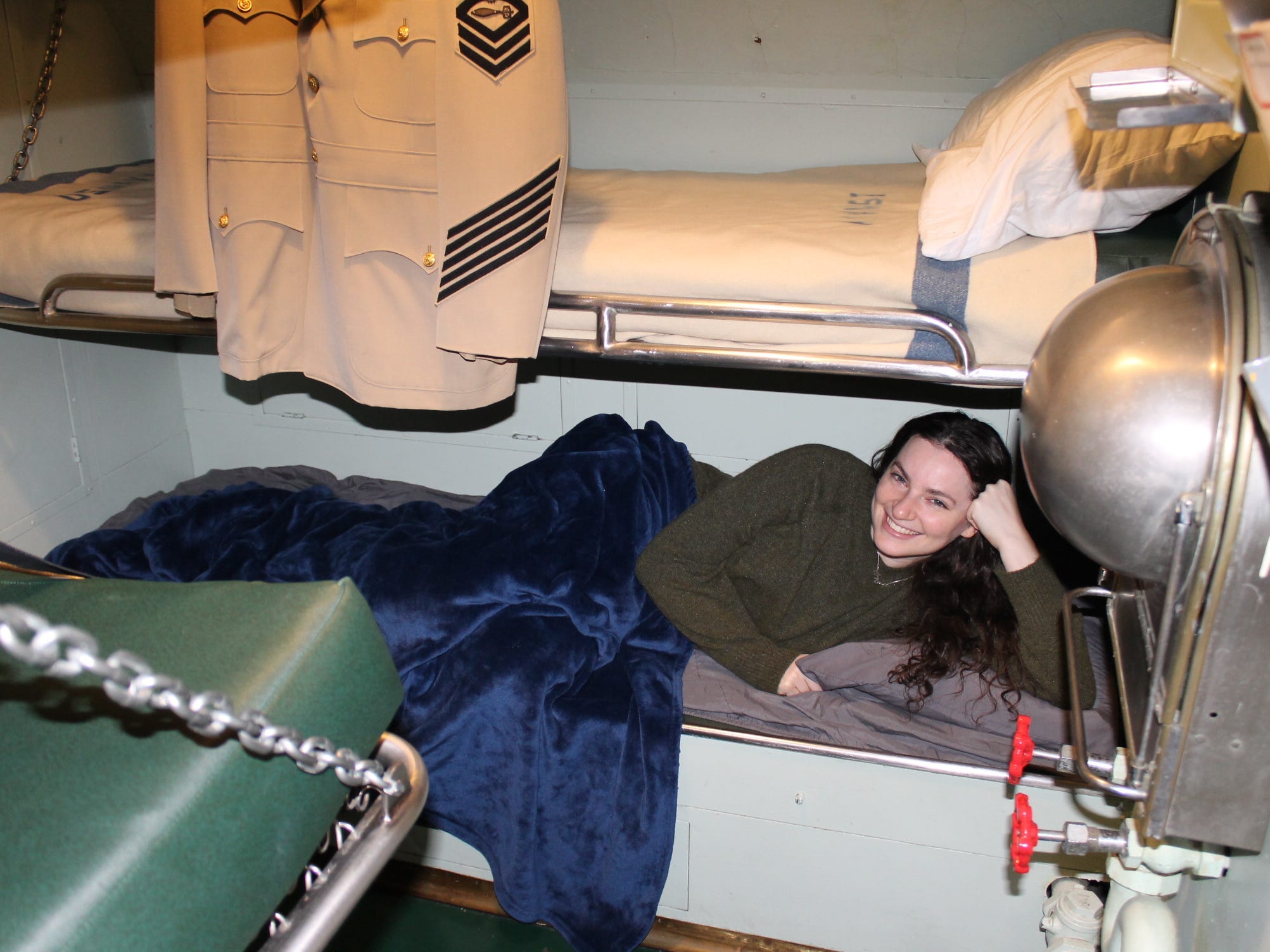 The "goat locker" on the USS Cobia.