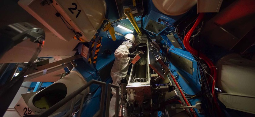 The Omega Laser Facility carries out inertial confinement fusion experiments using a full suite of target diagnostics.