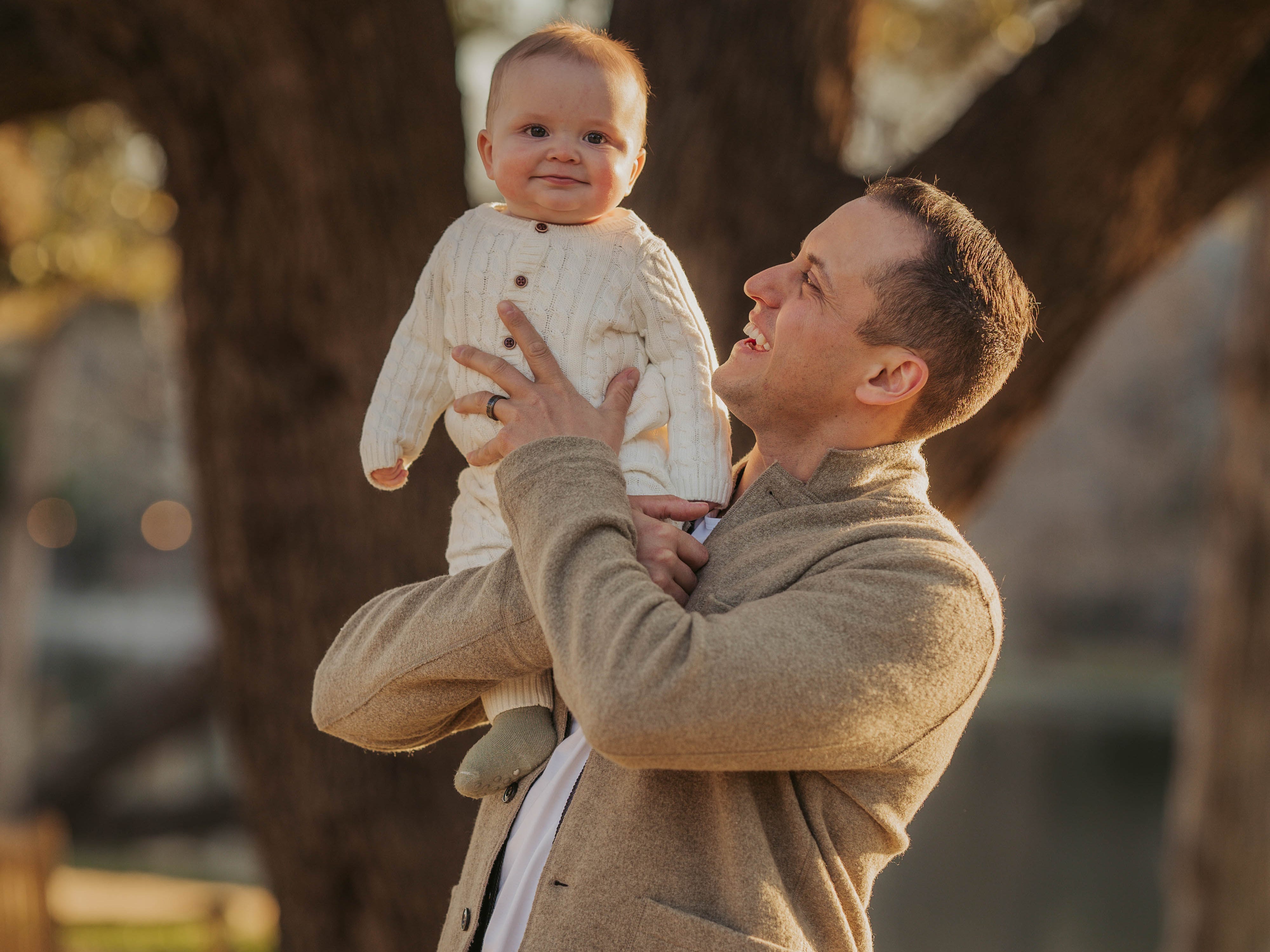 Cody Barbo and his baby