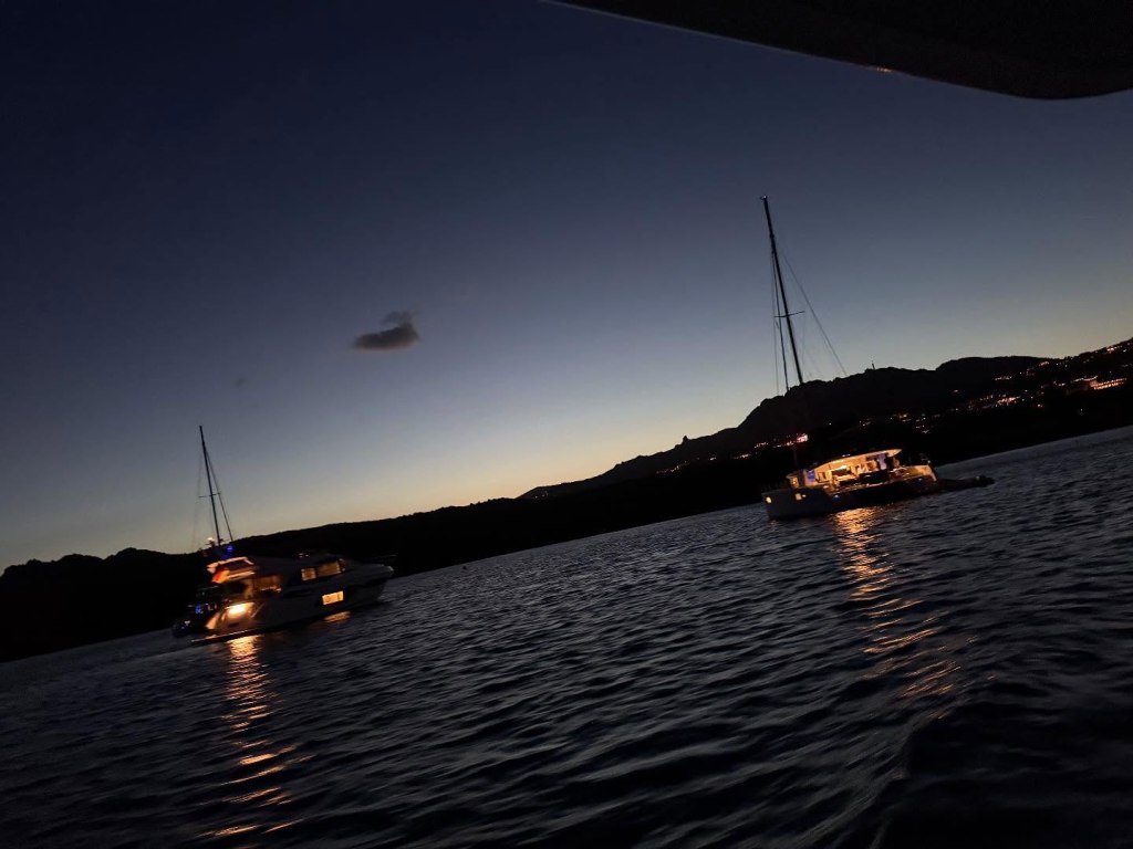Boats in Italy in an Instagram posted Sunday. 