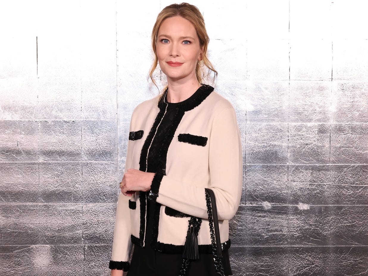 Sarah J. Maas attends a Tory Burch show during New York Fashion Week in February 2024.