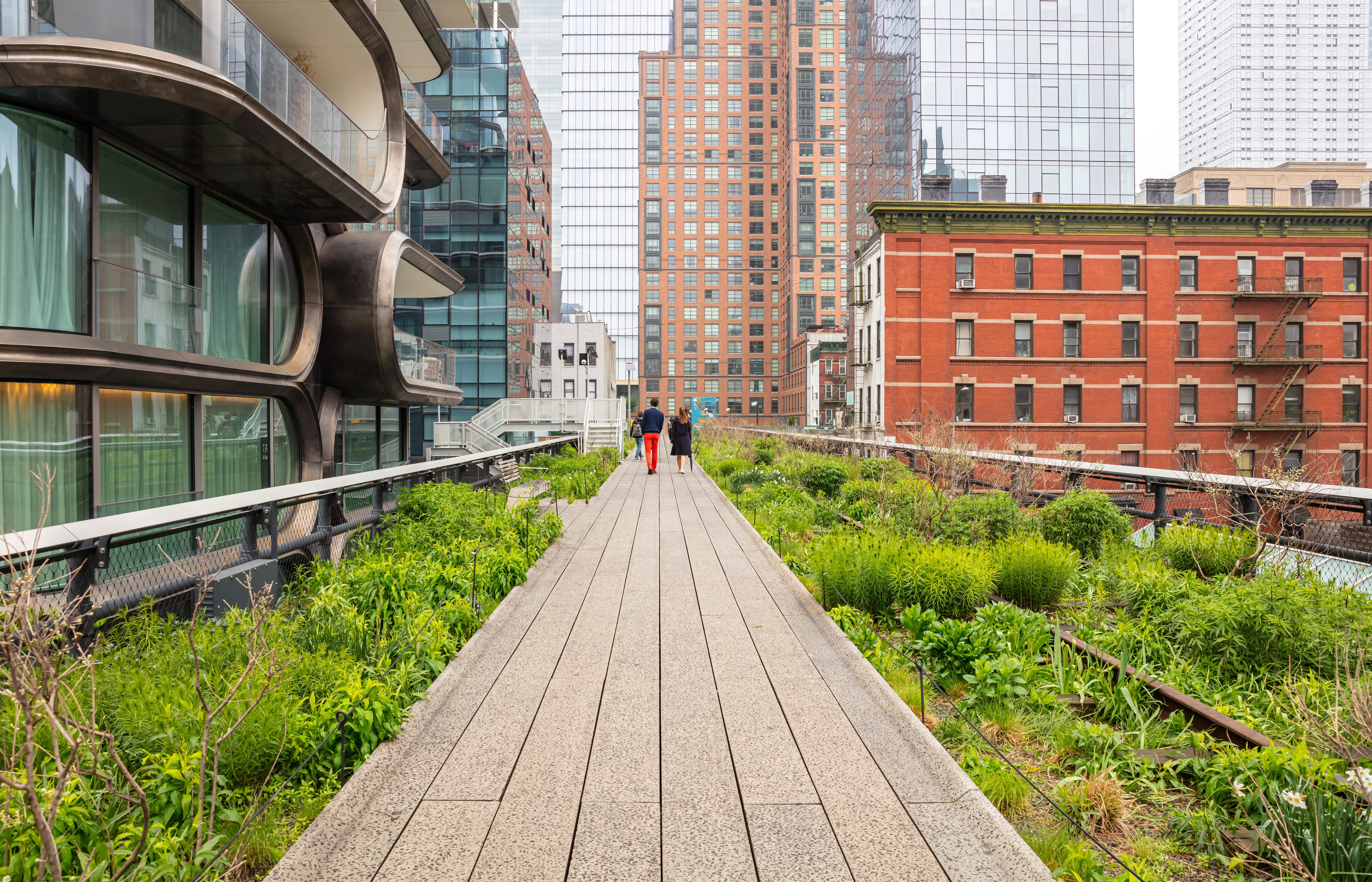 People walking on NYC High Line