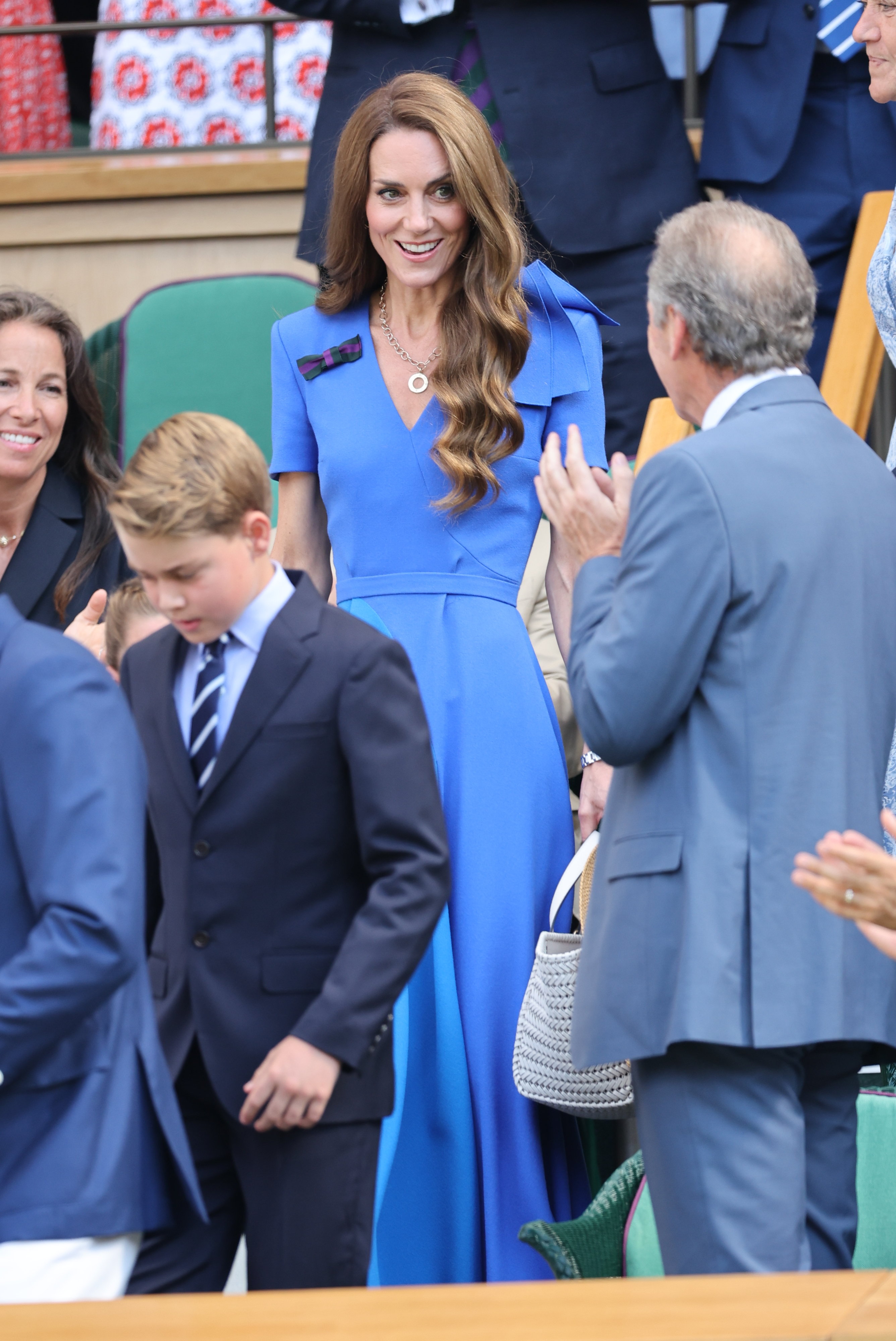 Kate Middleton and Prince George arriving at Wimbledon 2025