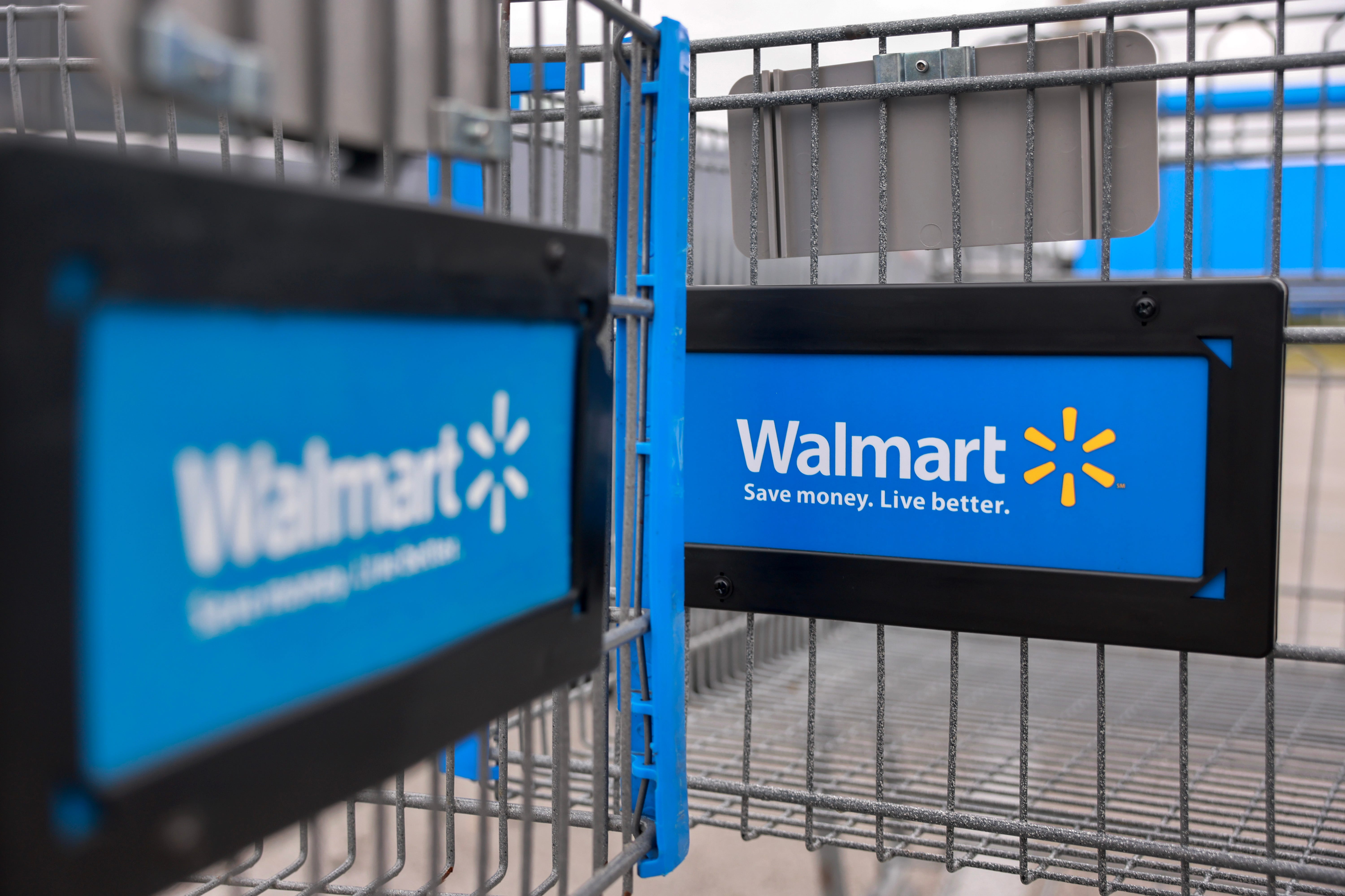 A Walmart cart in Miami.