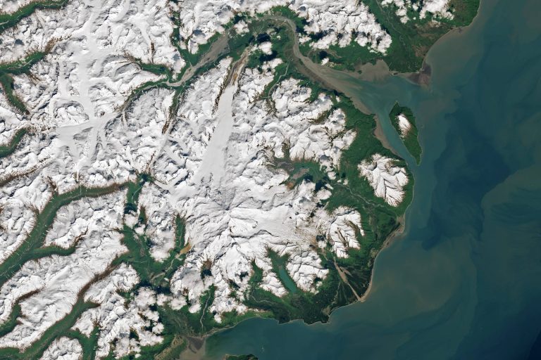 Iliamna Volcano from above