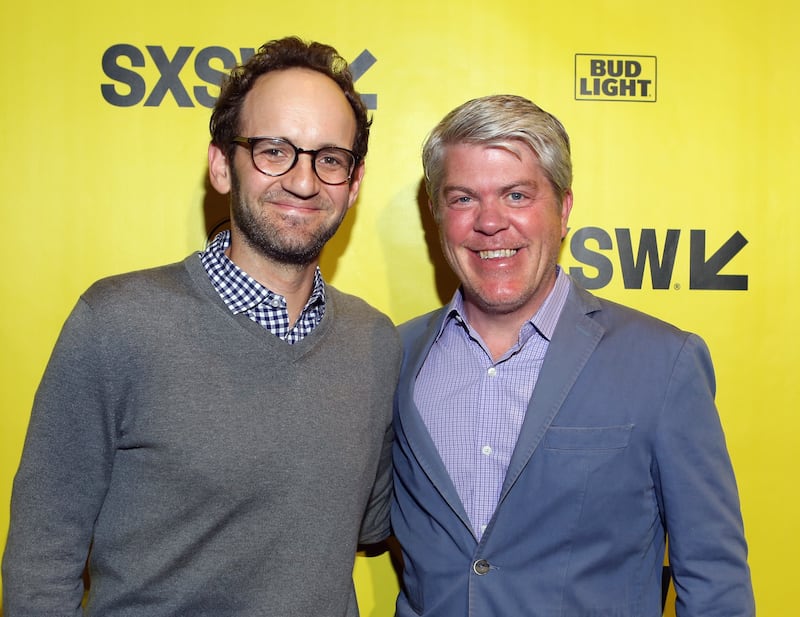 AUSTIN, TX - MARCH 10: Gabe Spitzer, Executive Producer of Original Programming at FOX Sports and Charlie Dixon, EVP of Content at FOX Sports attend the premiere of "Nossa Chape" during SXSW at Stateside Theater on March 10, 2018 in Austin, Texas. (Photo by Travis P Ball/Getty Images for SXSW)
