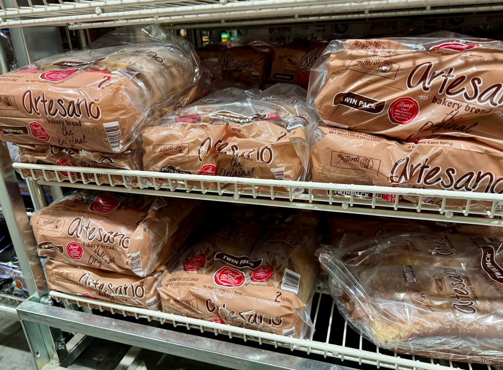 Artesano bakery bread from Costco.