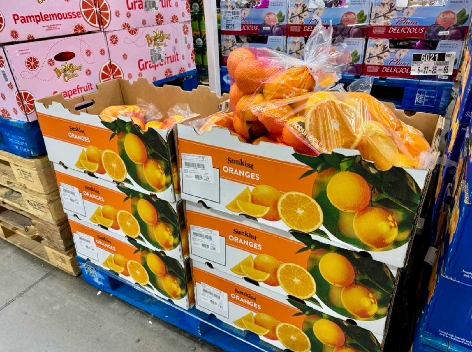 Sunkist oranges from Costco.