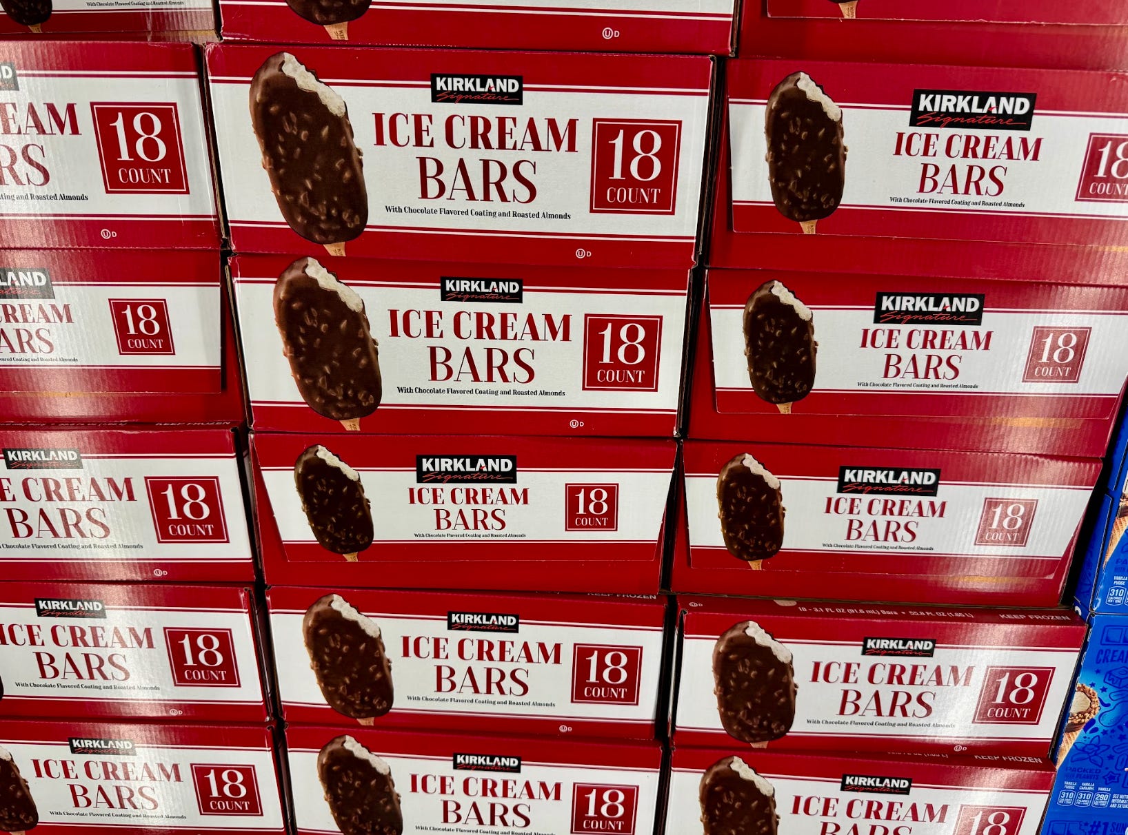 Kirkland Signature ice cream bars from Costco.