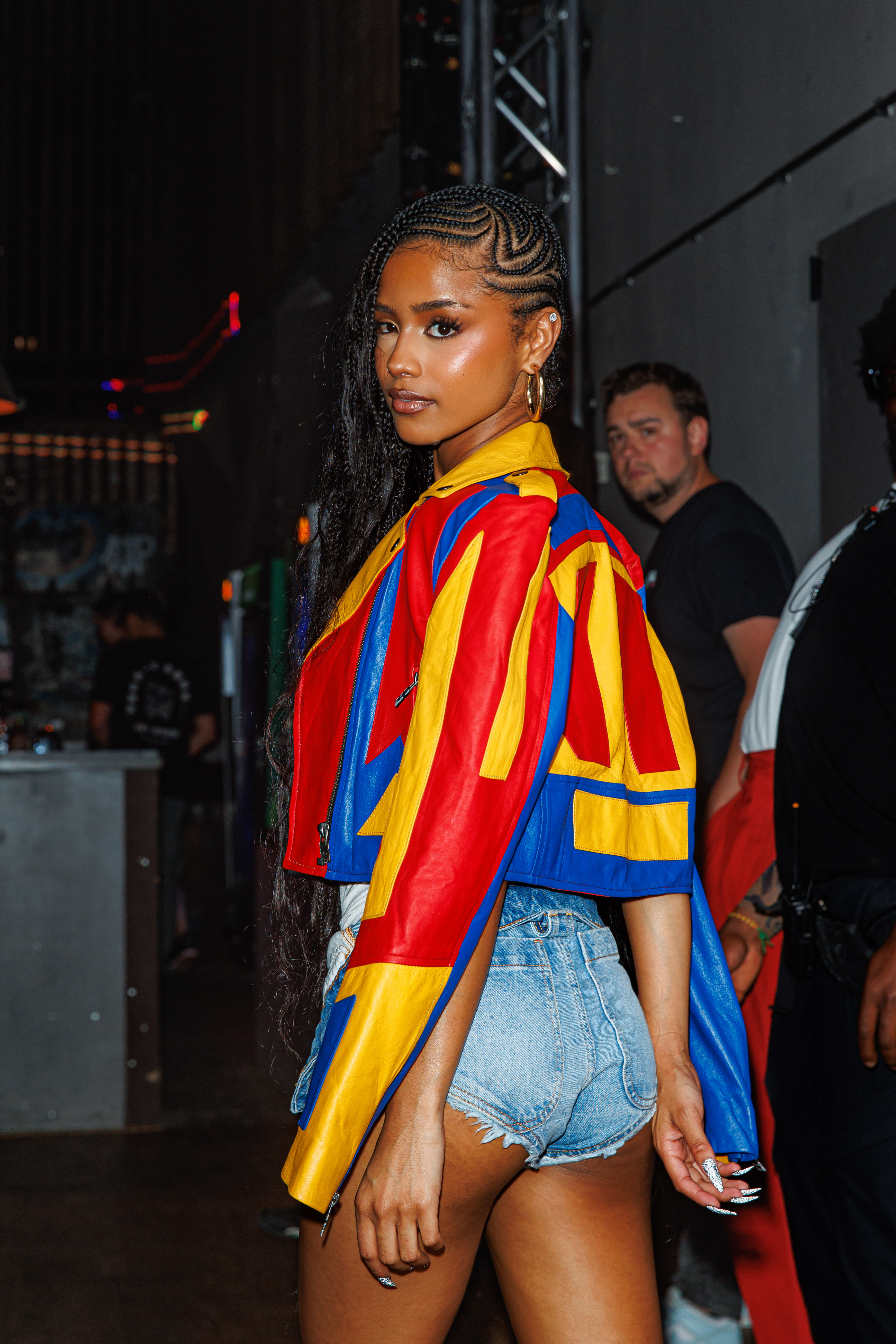 Tyla steps out in some hotpants while attending an event in Berlin.