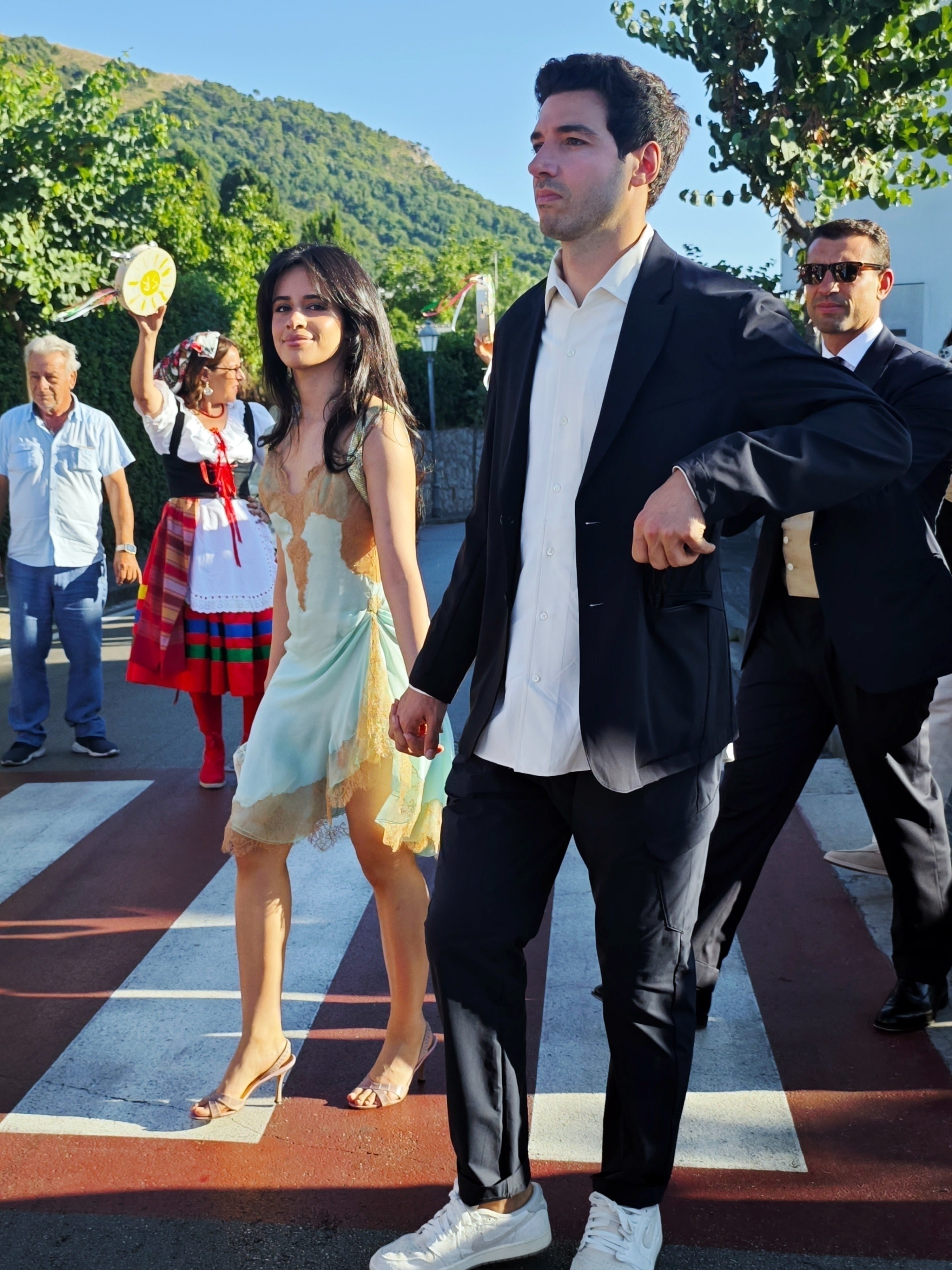 Camila Cabello and her boyfriend, entrepreneur Henry Junior Chalhoub, were spotted soaking up the sun in Capri, Italy.